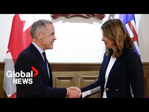 YouTube video thumbnail: Alberta Premier Smith Faces Internal Opposition Over Pipeline Talks With Carney