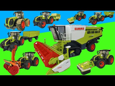 Farming Toys Trouble! Combine Broken Wheel! Trucks and Tractors Stories