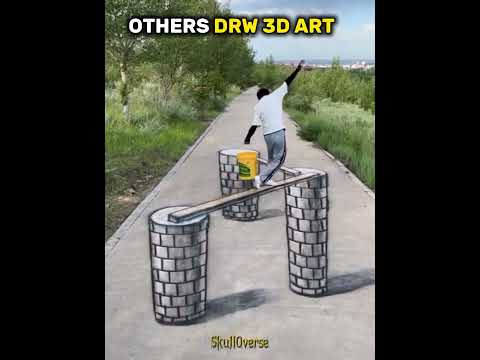 The Last 3D Art Was Insane 😱 #trollface #art #edit #skulledit #troll