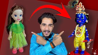 How To Make Cute Krishna From Old Doll😍// #janmashtami #janmashtamispecial