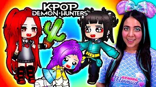 KPOP Demon Hunters HUNTRIX x SAJA BOYS Become BABIES for a Day! 👶🍼 Gacha Life Mini Movie Reaction