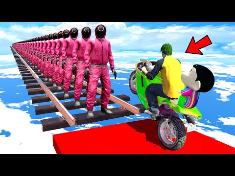 SQUID GAME Ultimate Bike Ramp Challenge in GTA 5