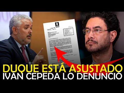 DUQUE ASUSTADO / IVÁN CEPEDA INSTAURÓ DENUNCIA PENAL