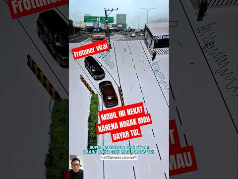 SUPIR BRENGKES BIKIN EMOSI. Mobil Ini Nekat Karena Nggak Mau Bayar Tol.