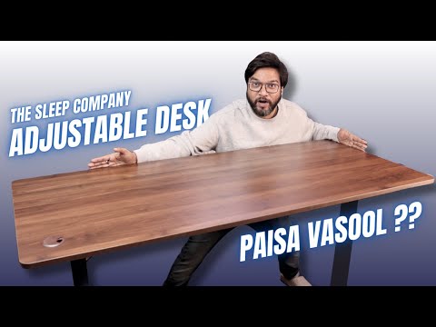 The Sleep Company Adjustable Desk Unboxing & Review | Best Office Table Under 20000 🔥