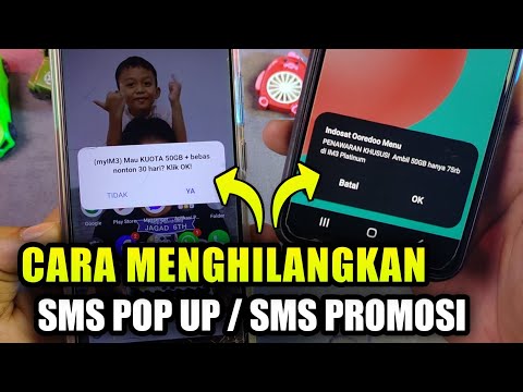 Cara Menghilangkan Pesan Pop Up yang mengganggu | SMS Promosi