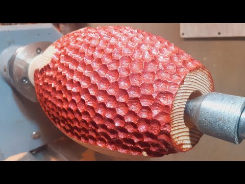 Woodturning - A Reclaimed Pitch Pine Post