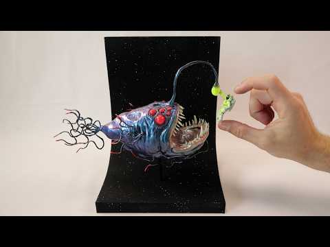 I made an angler fish eating an astronaut