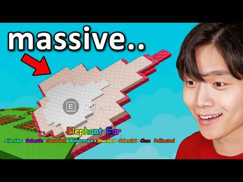 Growing a COLOSSAL Elephant Ear in Roblox Grow a Garden