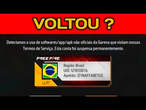 MINHA CONTA Lv.97 FOI DESBANIDA ? CONFIRA