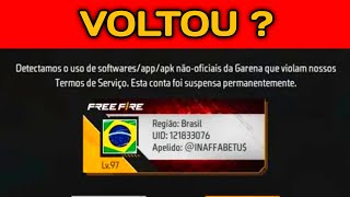 MINHA CONTA Lv.97 FOI DESBANIDA ? CONFIRA