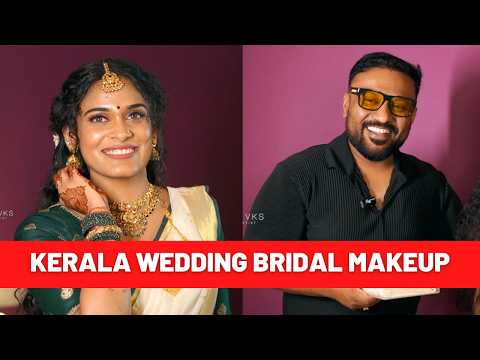 ഒരു തനി നാടൻ മലയാളി Bride | Traditional Hindu wedding Makeup Kerala | Vikas Vks Makeup Artist