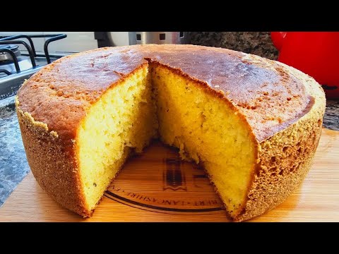 RECEITA DE BOLO DE FUBÁ FOFINHO e MOLHADINHO - FÁCIL e RÁPIDO