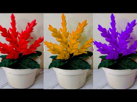 DIY Tutorial Cara membuat Bunga Hias dari Plastik Kresek | How to make Flower from Plastic Bag