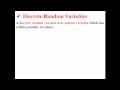 Random Variables and Their Characteristics