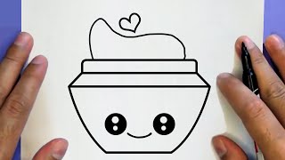 HOW TO DRAW A CUTE MOISTURIZER, STEP BY STEP, DRAW Cute things