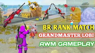 BR RANK MATCH GRANDMASTER LOBI AWM GAMEPLAY 😱 Free fire new gameplay 2025 #freefire #joybahi #new
