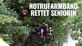 Seniorin stürzt Abhang hinunter – Notrufarmband rettet ihr das Leben
