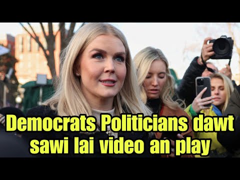 Karoline Leavitt-in Democrats ten America mipui an bum dan a ruh langin a sawi🔥😎(Reaction)