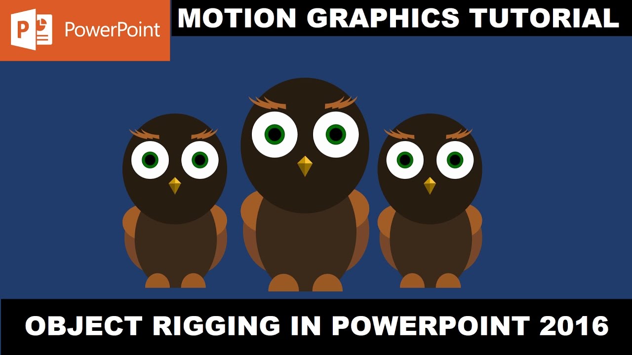 Owl Animation in PowerPoint Character Animation - The Teacher