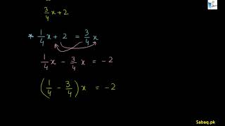 Linear Algebraic Expressions with Fractional Coefficients