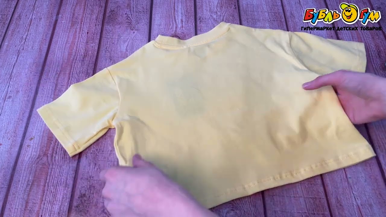 Футболка Lanson Kids с надписью better summer желтая - видео Футболка Lanson Kids с надписью better summer желтая - видео