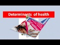 Health Determinants and Impacts