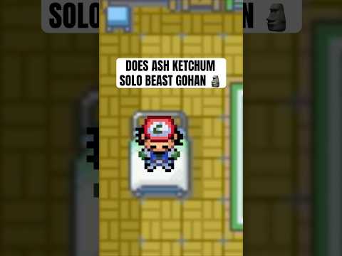 Does Ash Ketchum solo beast Gohan 🗿 #pokemon #dragonball #shorts