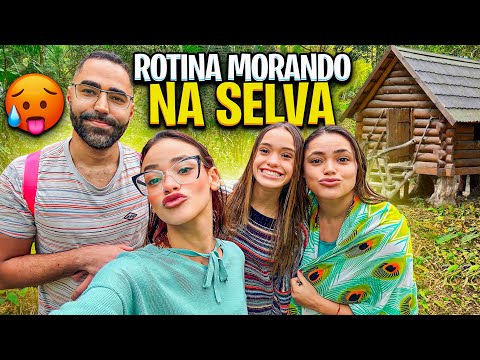 ROTINA DA NOSSA VIAGEM MORANDO NA SELVA!