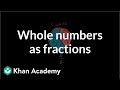 Exploring Whole Numbers as Fractions