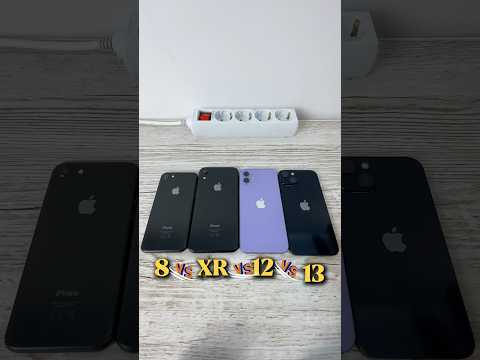iPhone 8 Vs Xr vs 12 vs 13 Power On Boot Speed Test Comparision