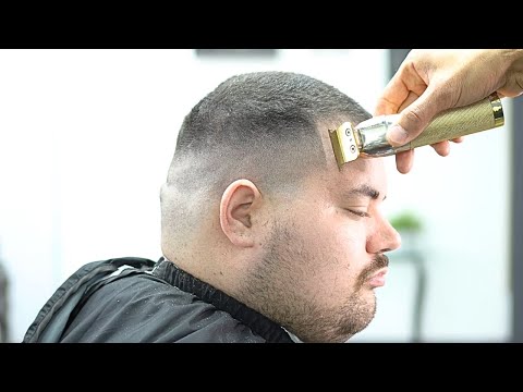 Fade Haircut Goatee With Face Shave