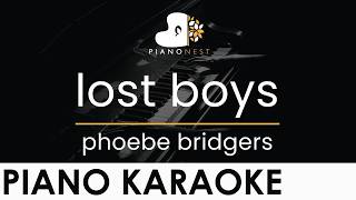 phoebe bridgers - lost boys - Piano Karaoke Instrumental Cover with Lyrics
