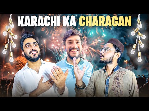 Karachi ke mashor elakey jahan bharpur charaga kya jata ha | Eid Milad un nabi saw ♥️