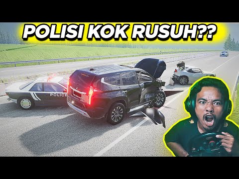 Challenges Gak Boleh Nabrak !! Polisinya Kok Begini?? - BeamNG Drive