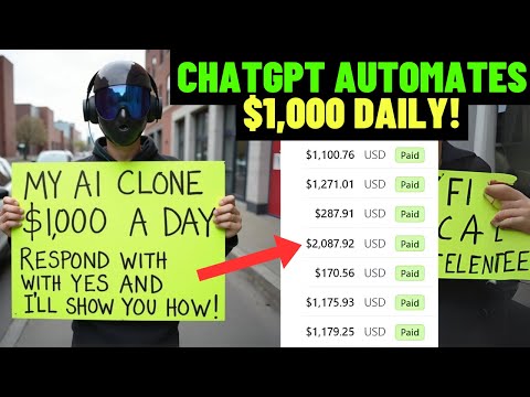 I Used ChatGPT To Automate $1,000 Daily (Make Money Online With ChatGPT)