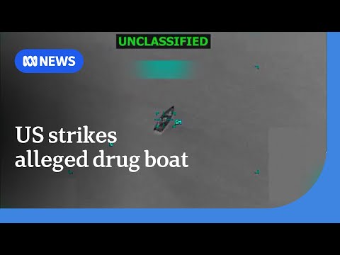 YouTube video thumbnail: US Strikes Another Boat off Venezuela Killing six