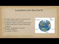Earth's Coordinate Systems and Phenomena
