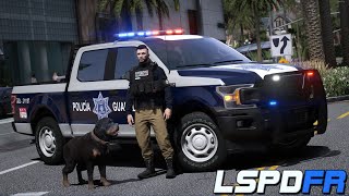 GTA 5 Policia | Unidad Canina en ACCIÓN | K9 | + Sorteo | TheAxelGamer