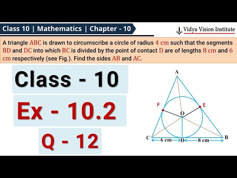 Class 10 Mathematics, Exercise 10.2 - Q 12 📚 Circles 📘 CBSE, NCERT 👨🏽‍🎓 हिन्दी CC