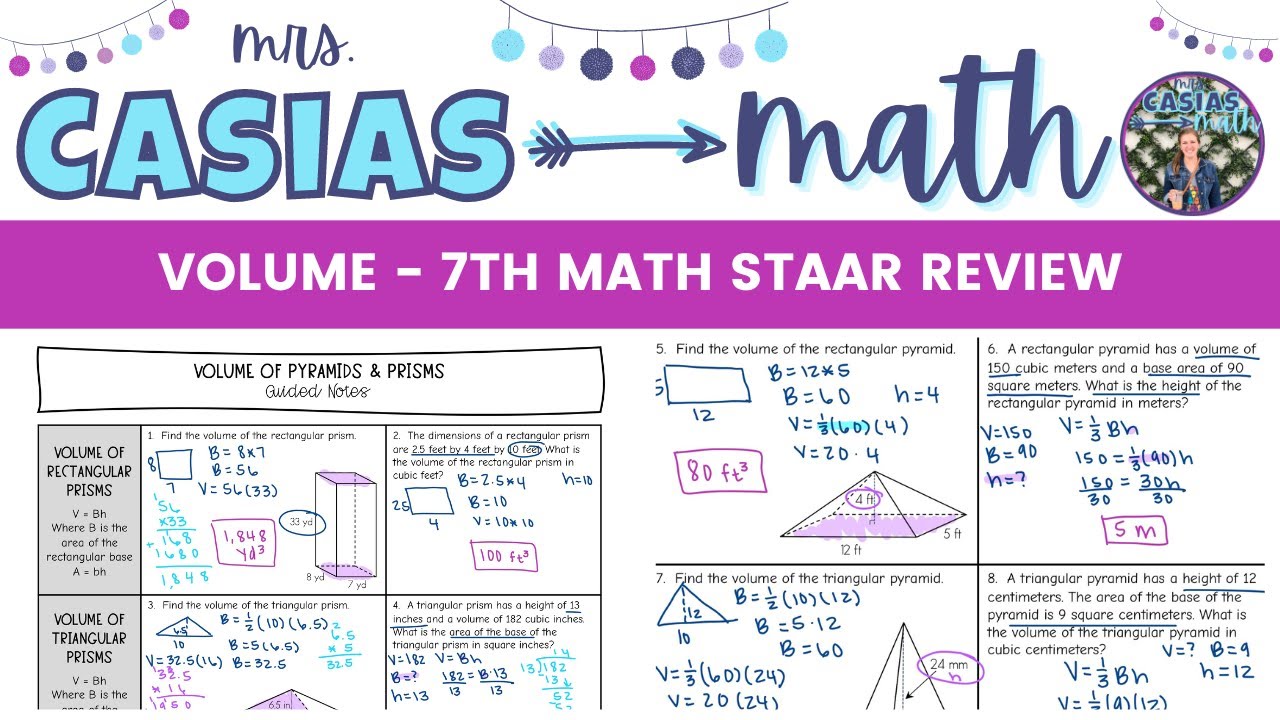 Volume of Prisms and Pyramids Review