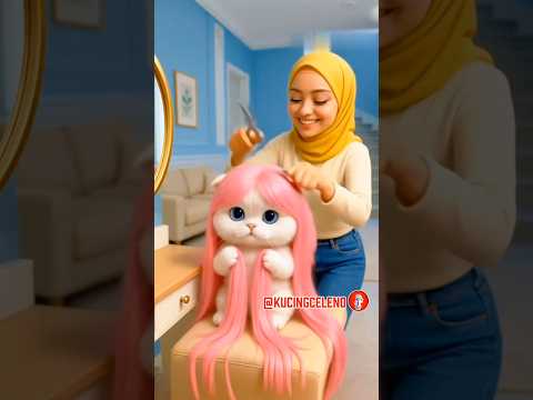 kucing celeno potong rambut ✌️😹