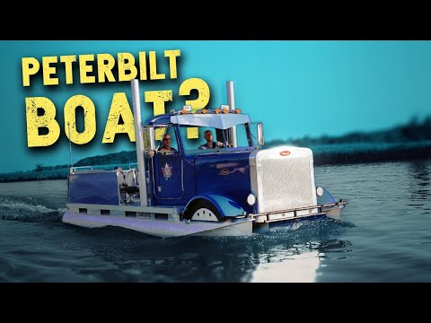 Peterbilt 379 Pontoon! Semi Truck Boat Conversion Explained
