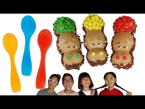 IceSpoon Hippo Kinder Mukbang TwinRoozi 쌍둥이루지 조안나 언니 먹방