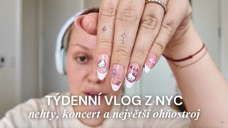 TÝDENNÍ VLOG Z NYC - nehty, koncert a největší ohňostroj | NYC diaries