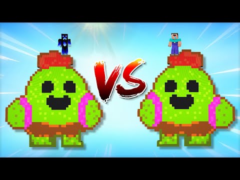 2 Nadšenci mají BRAWL STARS OSTROV v Minecraftu! Kdo Vyhraje?