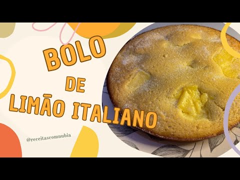 Bolo Italiano de limão