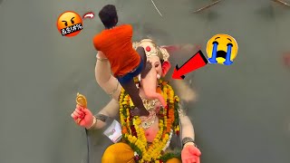 Worst Way Of Ganpati Visarjan😭 | Ganpati Visarjan Before And After Scene💔