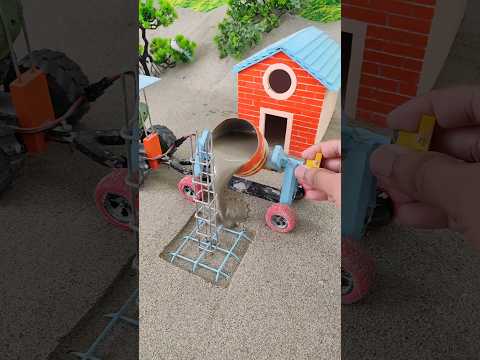 diy mini tractor construction machine video | #shorts #youtubeshorts