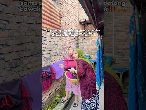 MAMAK DAN AYU KESENANGAN DAPAT COKLAT EHH TERNYATA CABE PEDAS‼️😱😭